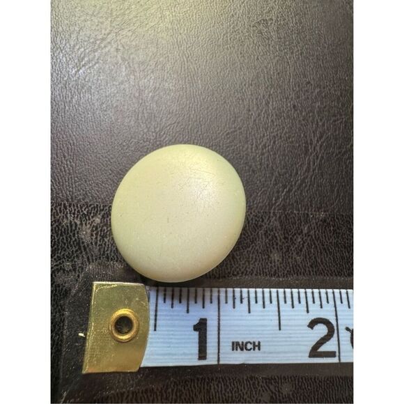 80s Vintage Womens Chunky Round Green Clip On Earrings Chic Minimalist Retro 90s - Picture 4 of 4